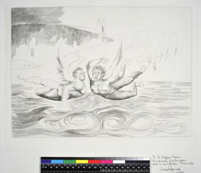 Il cerchio dei funzionari corrotti: i diavoli che si azzuffano, Canto XXII, illustrazione della 